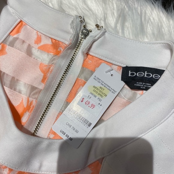 NWT Bebe sleeveless crop top - Picture 4 of 5